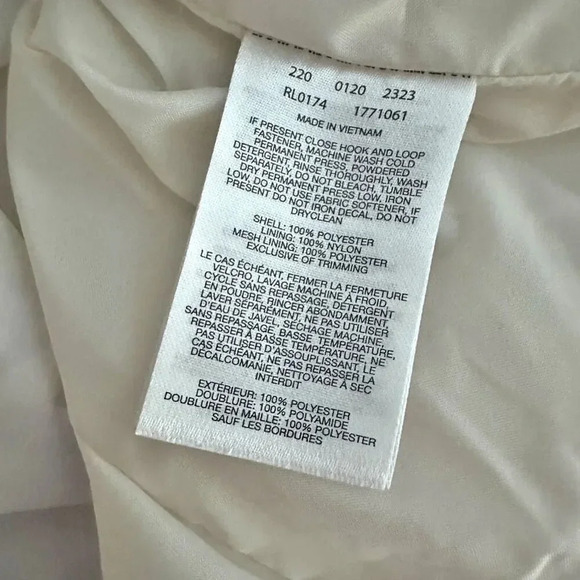 COLUMBIA | Splash a Little Ii Waterproof Rain Jacket Chalk Botanica | Medium - Picture 9 of 9